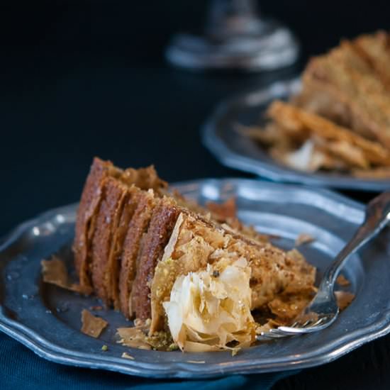 Pistachio Baklava Cake