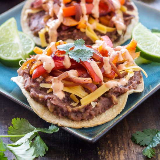 Chipotle Black Bean Tostadas