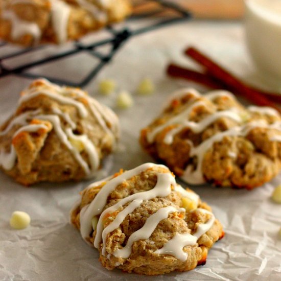 White Chocolate Cinnamon Biscuits