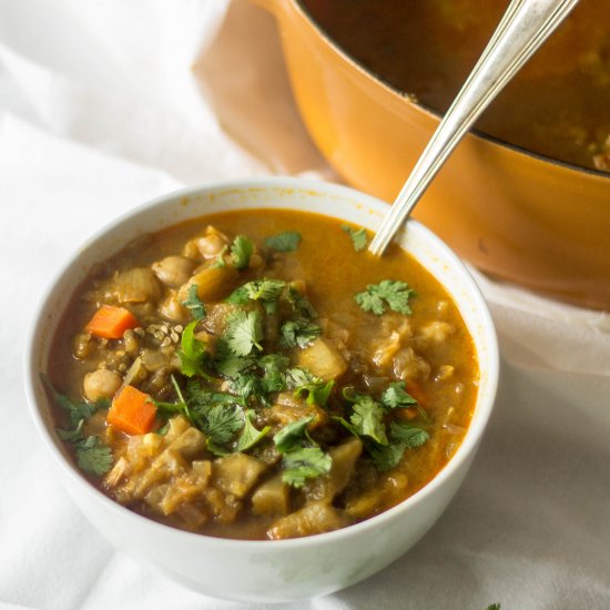 Curried Eggplant Soup