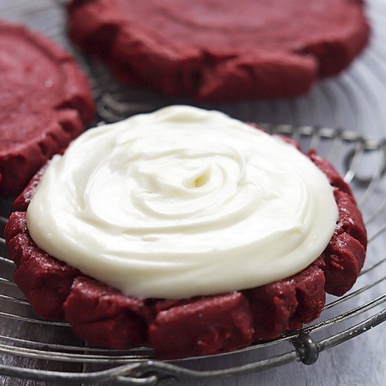 Red Velvet Sugar Cookies