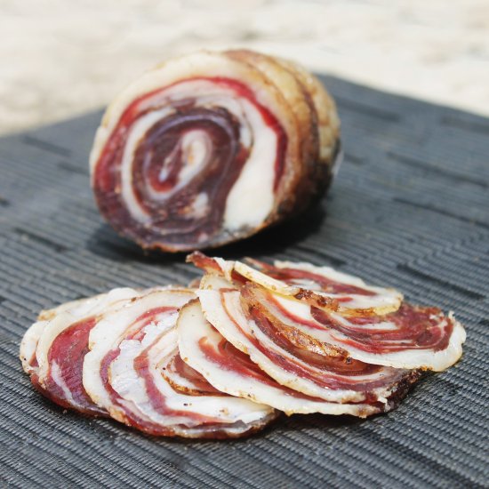 Homemade Lamb Pancetta Cured Belly