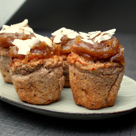 Banana Muffins with Date Caramel