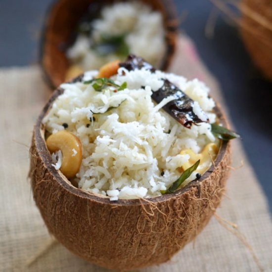 Coconut Rice | Thengai Sadam