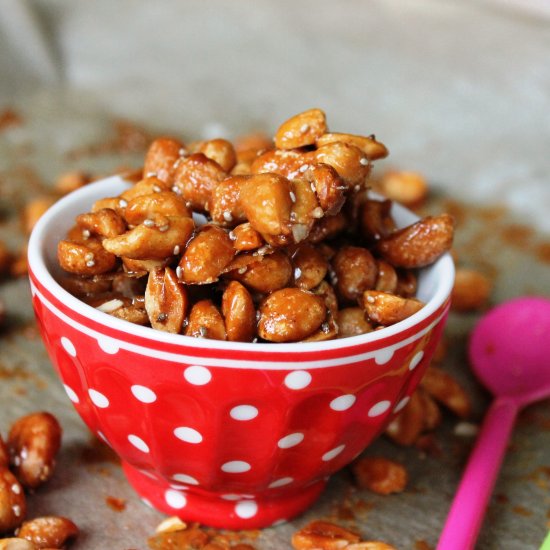 Healthy Salted Candied Peanuts