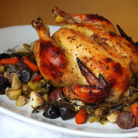 Fig-Orange-Mustard Roast Chicken