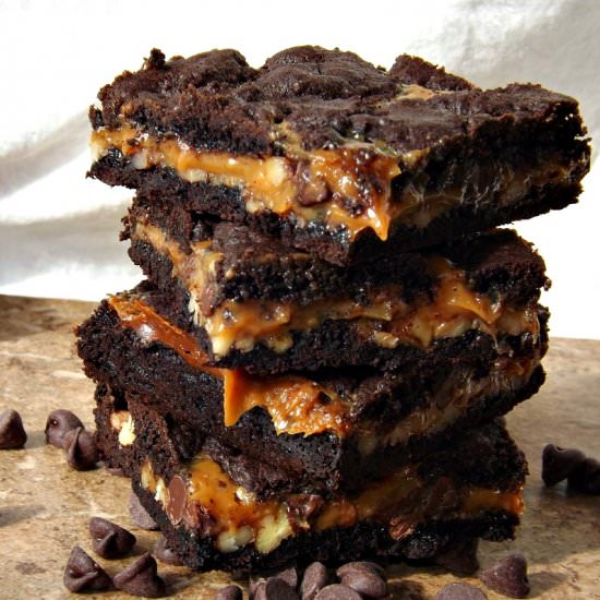 Easy Caramel Brownies