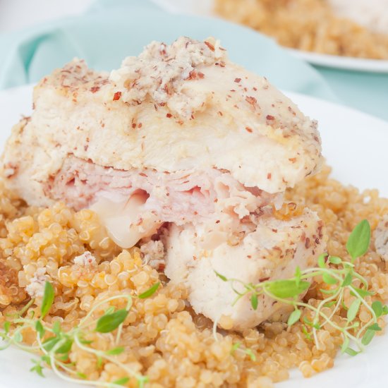 Chicken Cordon Blue with Quinoa