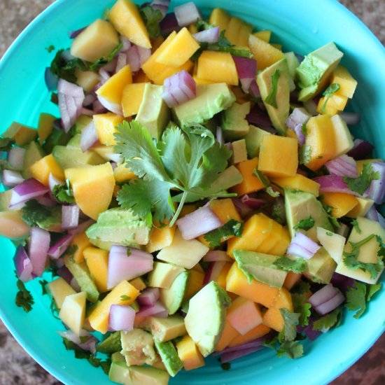 Avocado, Mango & Cilantro Salsa