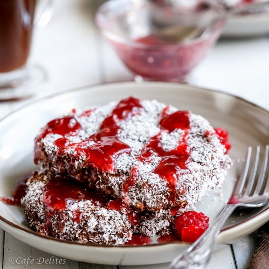 Lamington French Toast & Jam Syrup