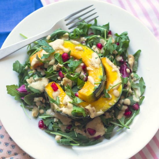 Kabocha Squash Salad w/ Pomegranate