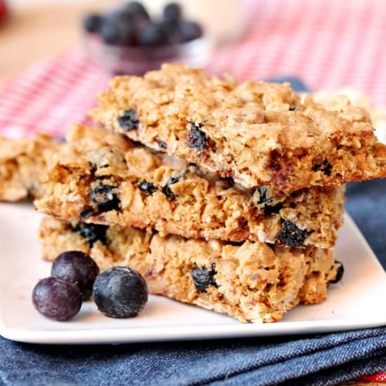 Oatmeal Blueberry Cookie Bars