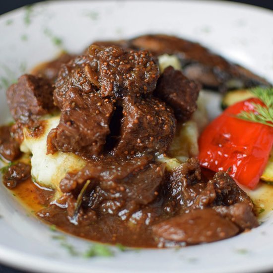 Vegan “Steak Tips” with Gravy