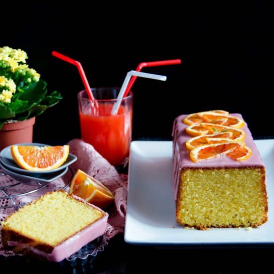 Blood Orange Polenta Cake