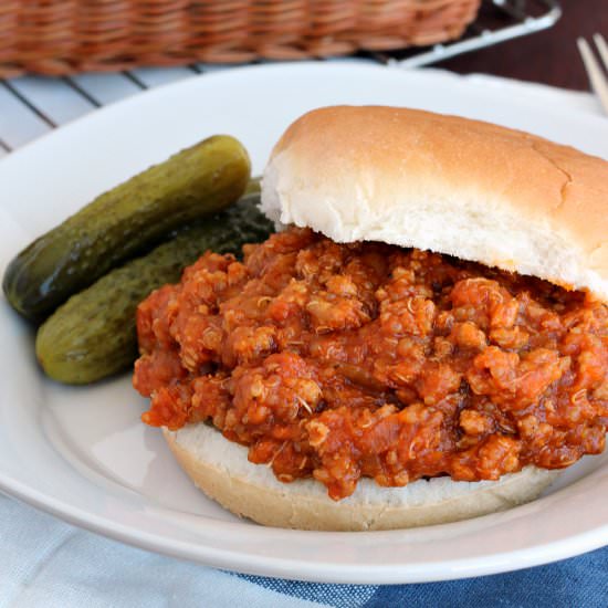 BBQ Chicken Quinoa Sloppy Joes