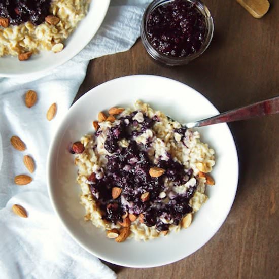 Healthy Fruit and Cream Oatmeal