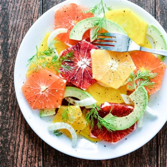 Golden Beet and Citrus Salad