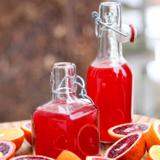 Blood Orange & Ginger Shrub