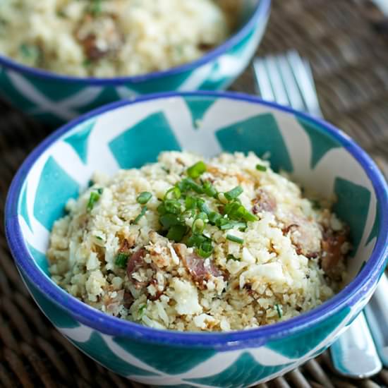 Cauliflower Rice w/ Bacon & Chives