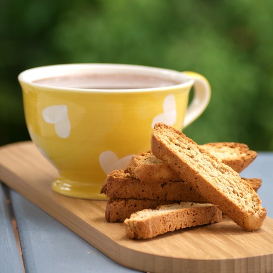 Skinny Peanut Butter Biscotti