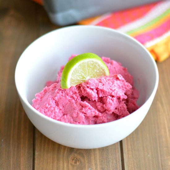 Cranberry Lime Frozen Yogurt