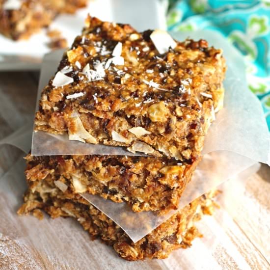 Chewy Coconut & Dried Fruit Bars