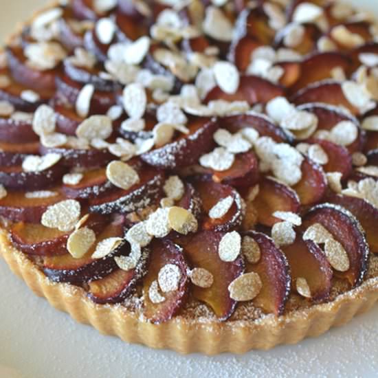 Plum and Almond Winter Tart