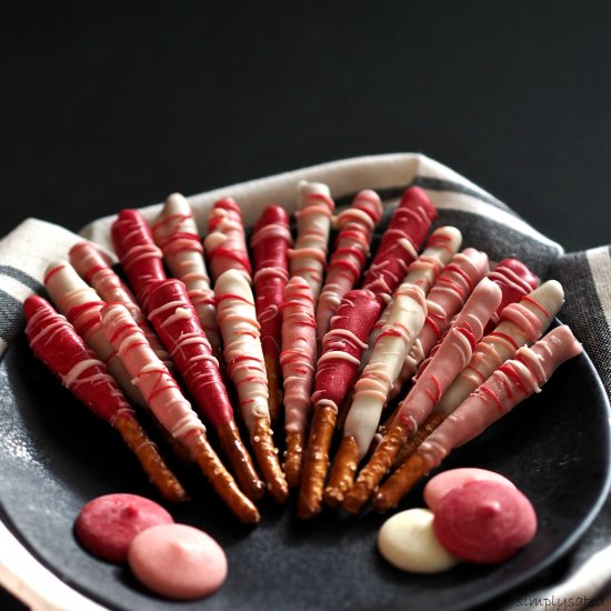 Holiday White Chocolate Pretzels