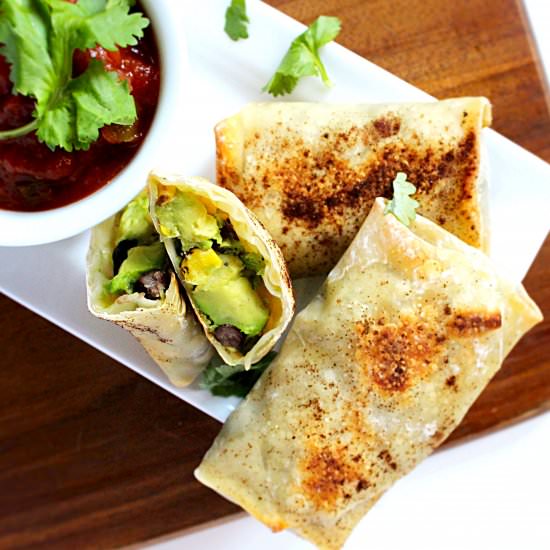 Baked Avocado Egg Rolls