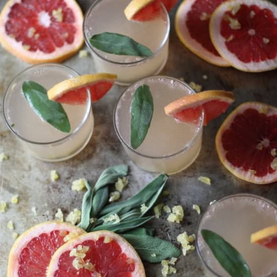 Grapefruit, Ginger, and Sage Fizz