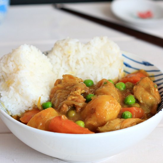 Japanese chicken curry rice