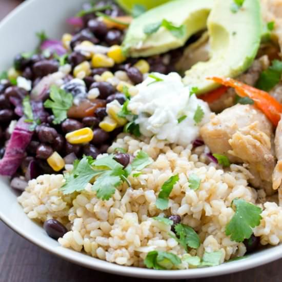 Mexican Chicken Rice Bowls