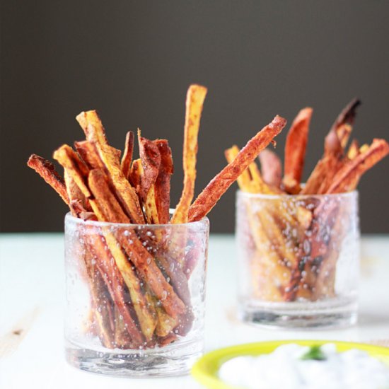 Spicy Baked Sweet Potato Fries