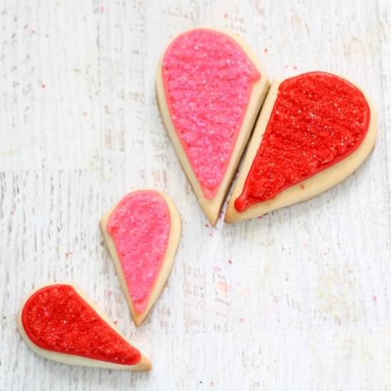 Heart Match Valentine’s Cookies