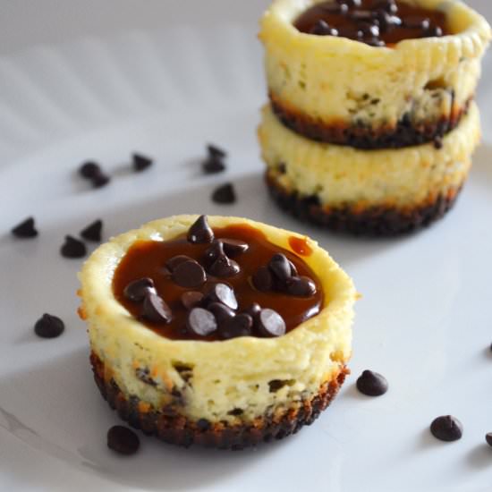 Mini Salted Caramel Cheesecakes