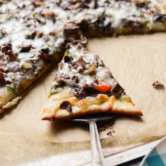 Philly Cheese Steak Pizza