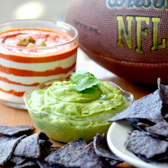 Colorful Super Bowl Dips