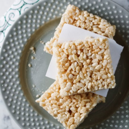 Brown Butter Rice Krispie Treats