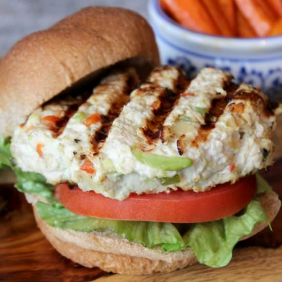 Fiesta Chicken Avocado Burgers