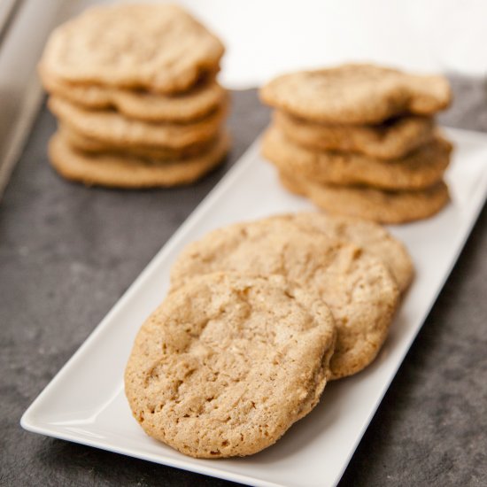 4 Ingredient Peanut Butter Cookies