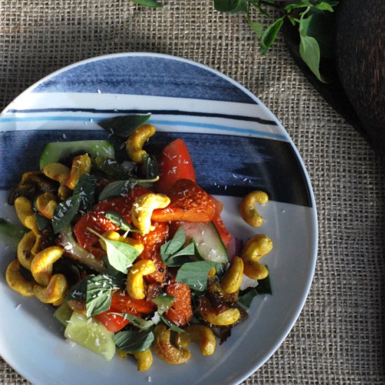 Spiced Carrot and Cashew Salad