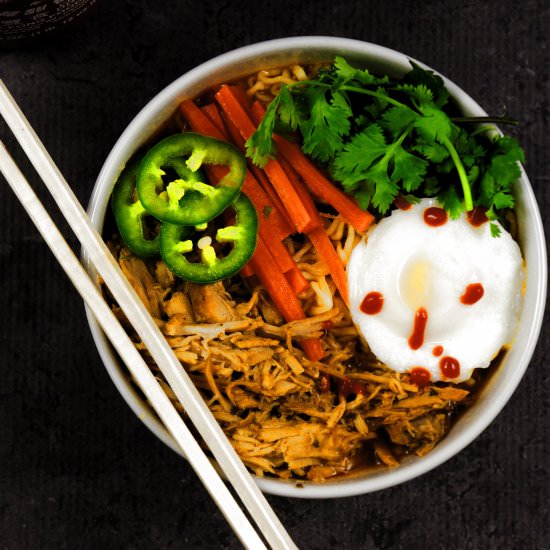 Ramen with Spicy Asian Pulled Pork