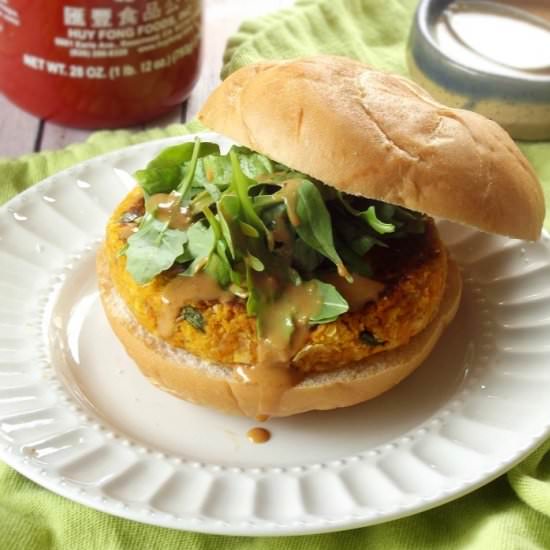 Massaman Curry Butternut Burgers