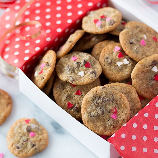 Valentine Chocolate Chip Cookies