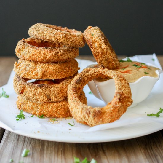 Cornmeal Pepita Crusted Onion Rings