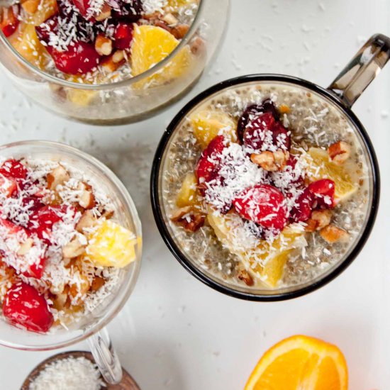 Orange Creamsicle Chia Seed Pudding