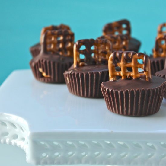 Chocolate Pretzel PB Cups