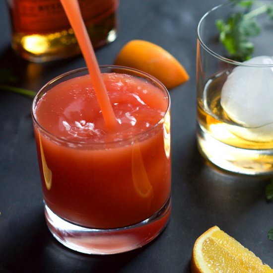 Blood Orange Bourbon Sunrise