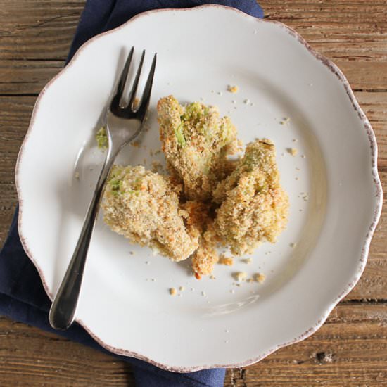 Baked Breaded Broccoli