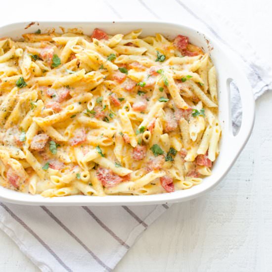 Three-Cheese Italian Penne Pasta